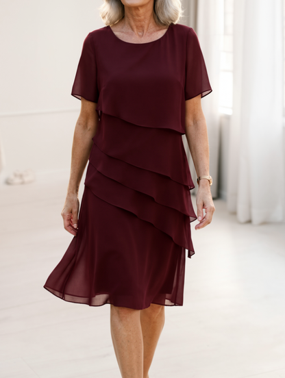 Linda | Elegant Komfort Volangklänning