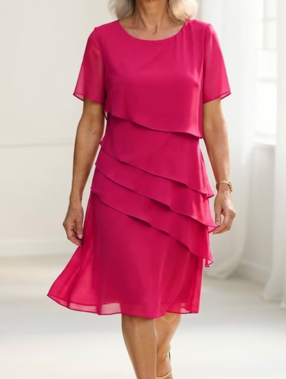 Linda | Elegant Komfort Volangklänning