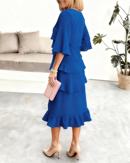 Patricia | Elegant Komfort Volangklänning